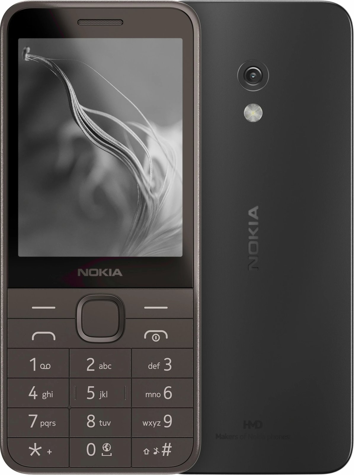 Celular Nokia 235 4G (2024), Dual SIM, 128 MB, 64 MB RAM, 1450 mAh, Black