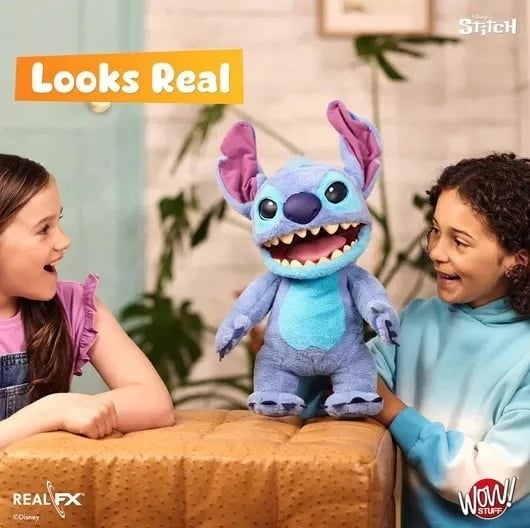 Pupë interaktive WOW Stuff Disney Real FX Stitch, Blu