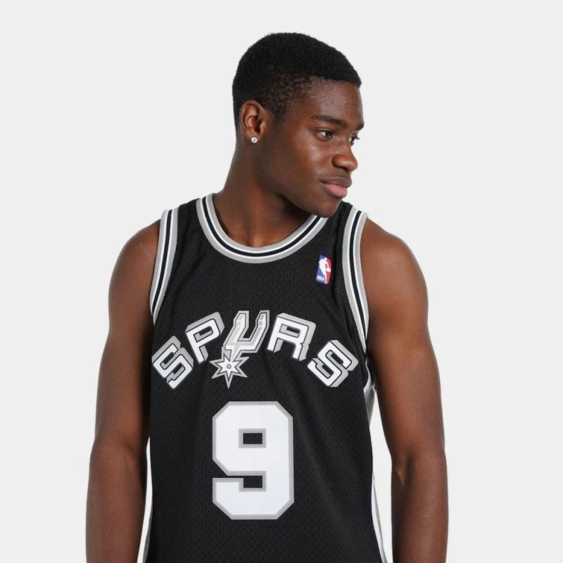 Fanellë basketbolli për meshkuj Mitchell & Ness San Antonio Spurs, e zezë