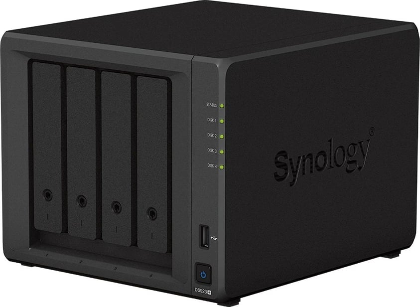 NAS Synology DiskStation DS923+, AMD Ryzen, R1600, 4 GB, DDR4L