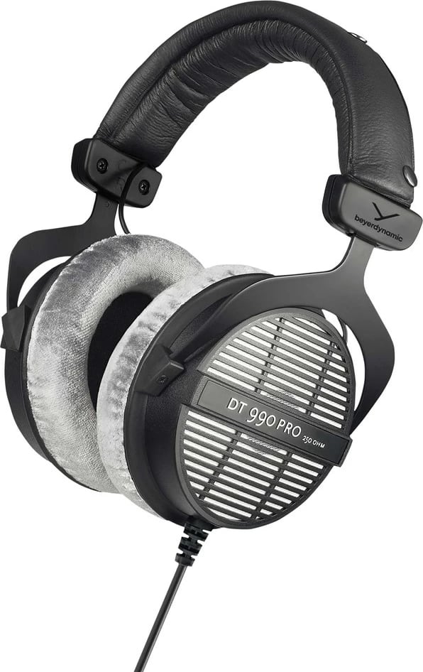 Kufje Beyerdynamic DT 990 PRO, Muzikë, E zezë, Gri