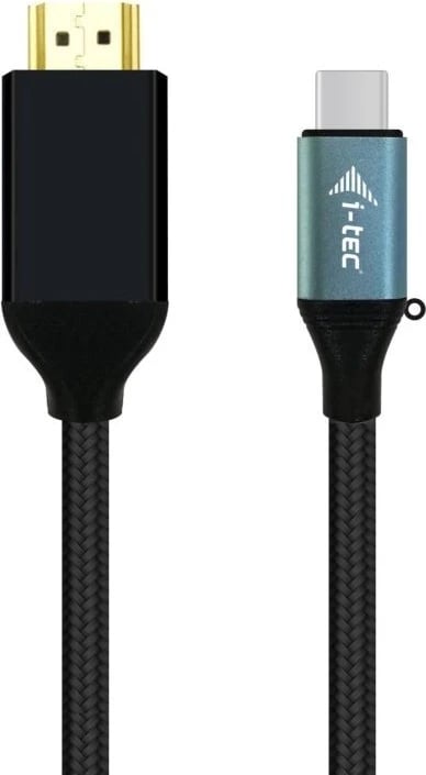 Kabllo i-tec, USB-C në HDMI, 4K, 2.0m, e zezë