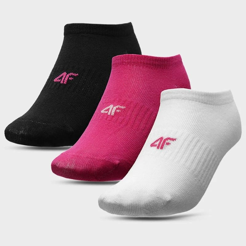 Çorape për vajza 4F, të bardha, të zeza, dhe rozë