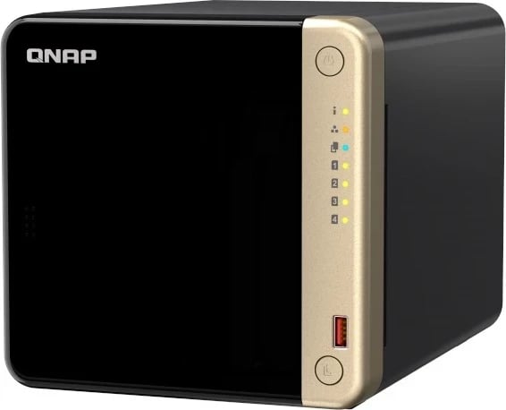 NAS Qnap TS-464-8G, 8GB RAM, 4 porte Gigabit RJ-45, HDMI, USB, i zi