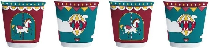 Set filxhanësh espresso Bialetti Winter Wonderland, porcelan, 90 ml, Turquoise