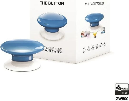 Buton paniku FIBARO The Button, Blu