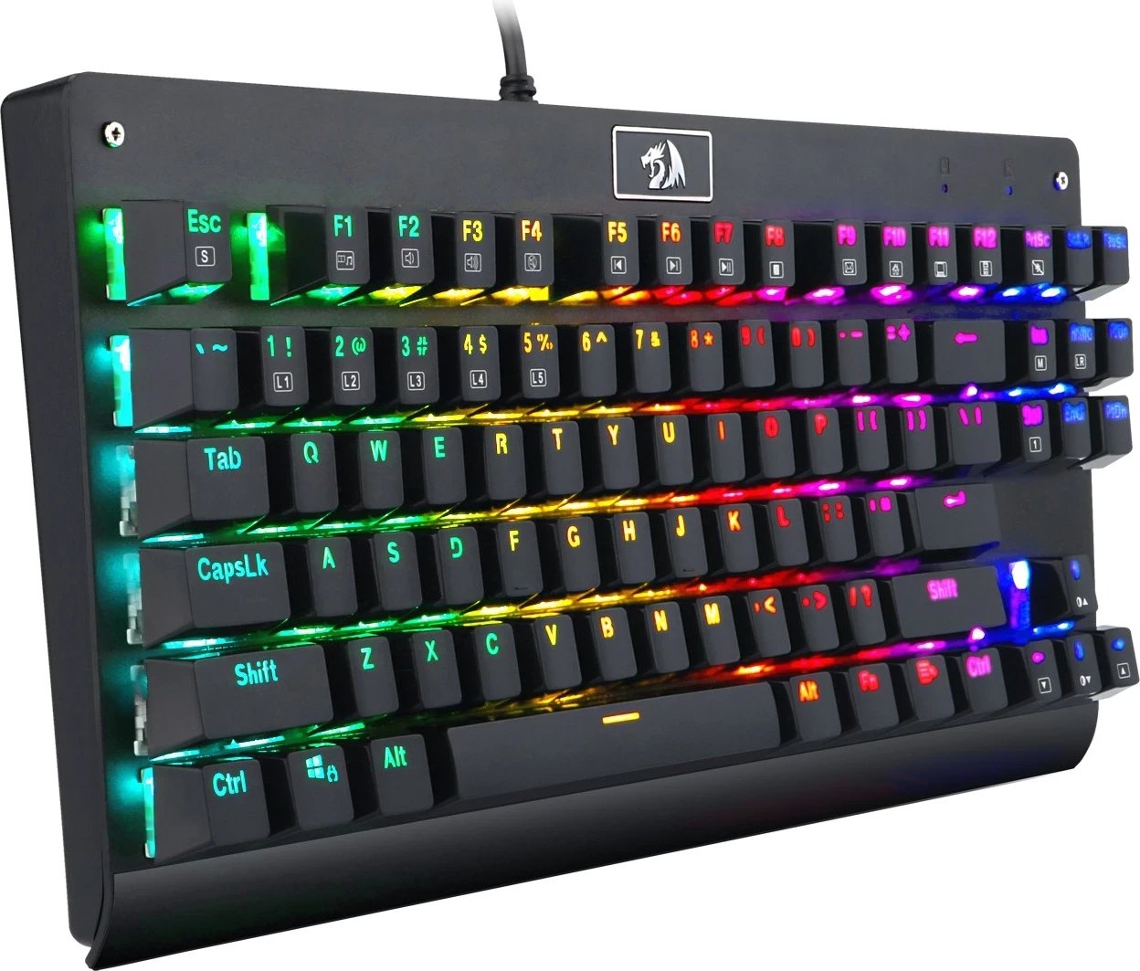 Tastierë për lojëra Redragon Dark Avenger K568 RGB, me dritat RGB