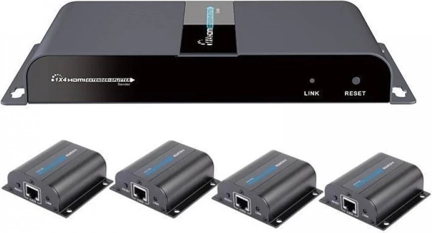 Extender dhe Splitter HDMI Techly, 1080p 60Hz, përmes Cat6 deri në 40m