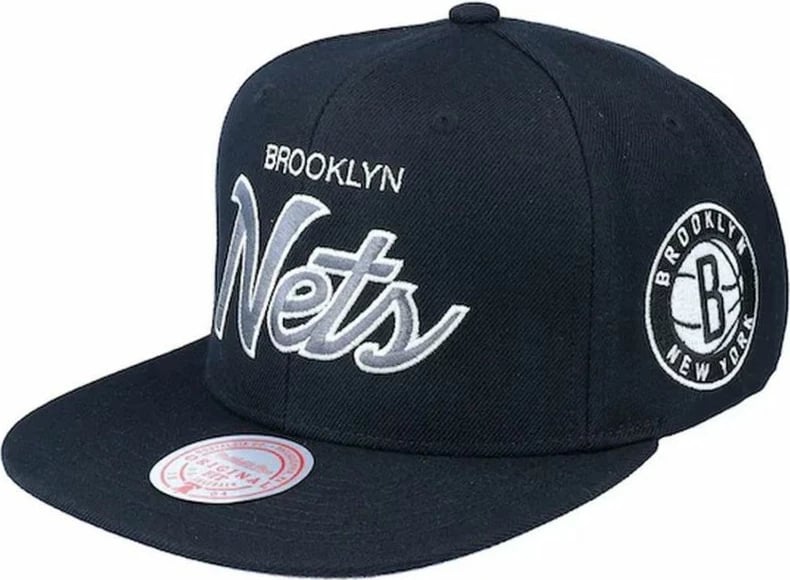 Kapelë Mitchell & Ness NBA Brooklyn Nets Snapback për Meshkuj, e Zezë