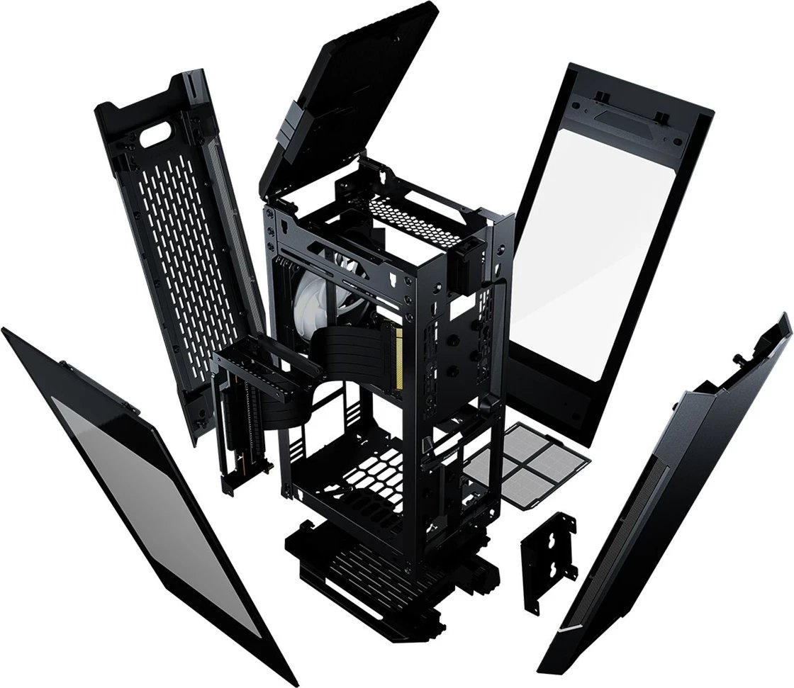 Kasë Phanteks Evolv Shift 2 Mini-ITX, Tempered Glass, ARGB - e zezë