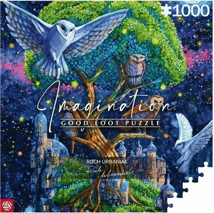 Puzzle Good Loot Imagination Roch Urbaniak Owl Island, 1000 pjesë, Multikolor