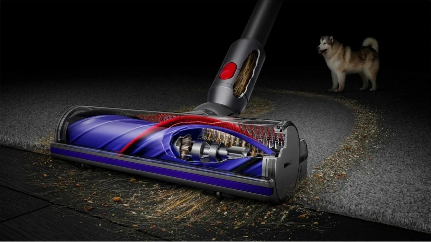 Fshesë me korrent Dyson V8, pa kabllo, ngjyrë argjendtë-vjollcë