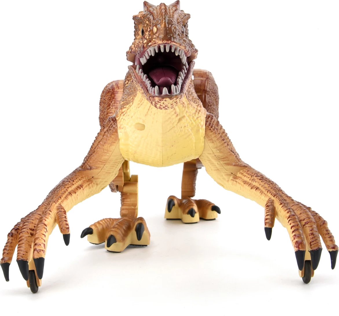 RC Roaring Raptor Brown Remote Control Dinosaur