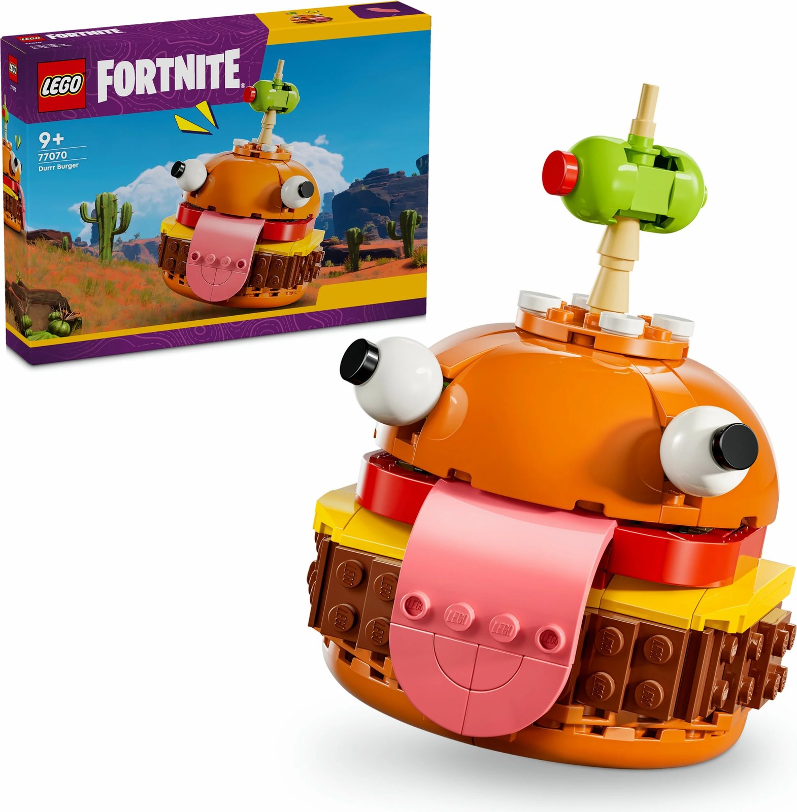 Set ndërtimi LEGO Fortnite Durrr Burger, 193 pjesë, plastikë, shumëngjyrësh