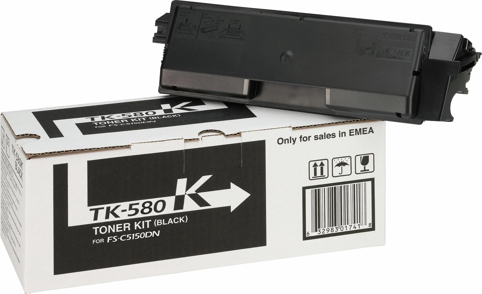 Toner Kyocera TK-580K, 3500 faqe, 1 copë, E zezë