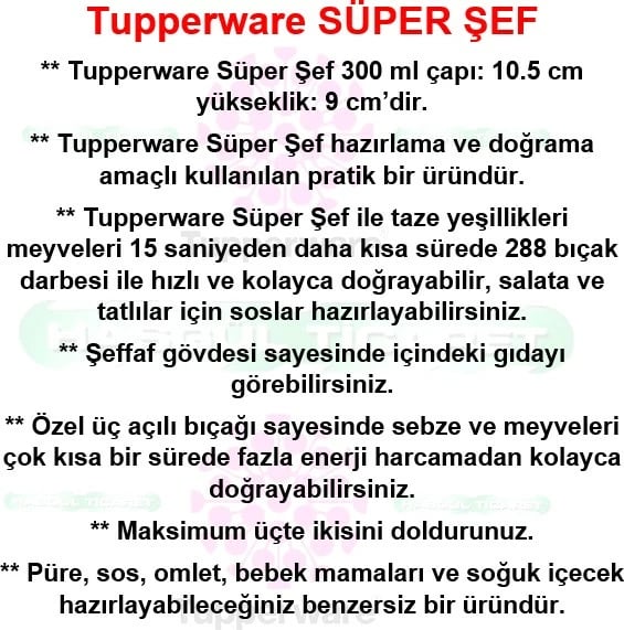 Procesor ushqimi manual Tupperware Super Chef, i kuq