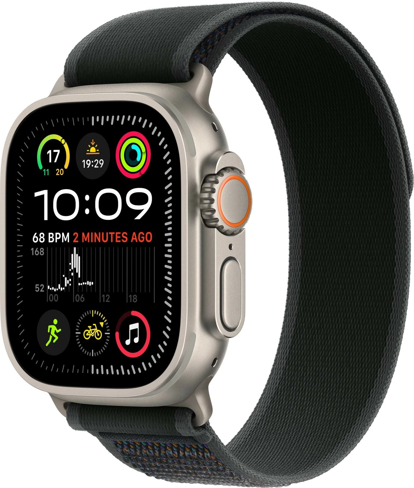 Rrip Apple 49mm TrailLoop, Titanium, Ngjyrë e zezë