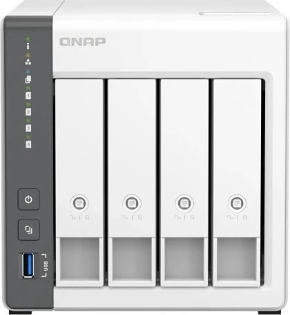 NAS Qnap TS-433, 4GB RAM, 4 disqe, bardhë