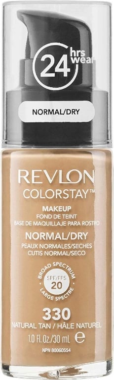 Krem pudër Revlon Colorstay 24H 330 Natural Tan, 30 ml