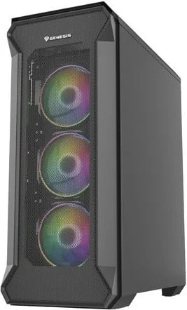 Kasë GENESIS Irid 505 ARGB, MIDI Tower, USB 3.0, E zezë