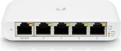 Switch Ubiquiti UniFi USW Flex Mini, EU, Bardhë