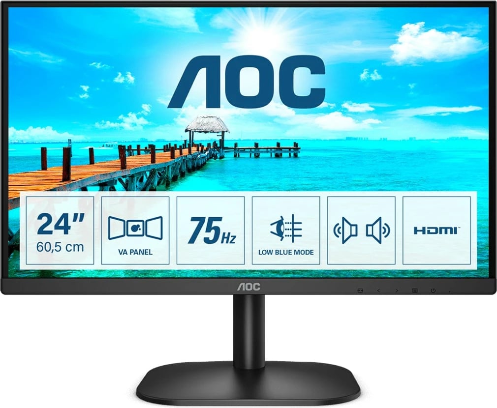 Monitor AOC B2 24B2XDAM, 23.8", LED, Full HD, i zi 