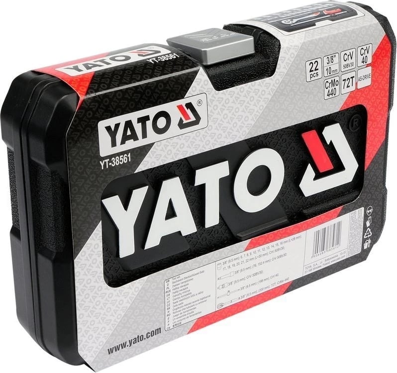 Set veglash Yato YT-38561, 22 elemente