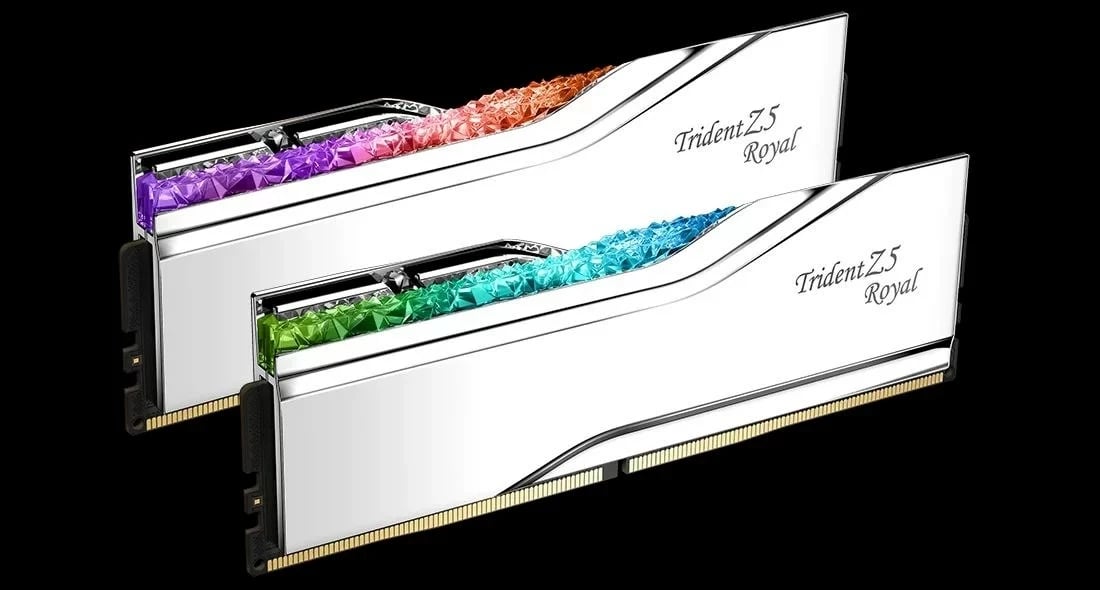 RAM Memorje G.SKILL TRIDENT Z5 ROYAL RGB DDR5 2X16GB 6400MHZ CL30-39