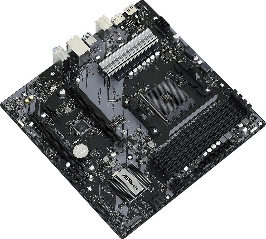 Pllakë amë ASRock B550M Phantom Gaming 4, Socket AM4, 128 GB, e zezë