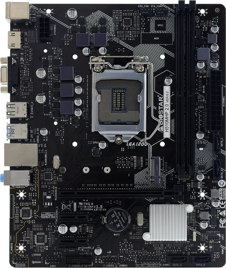 Pllakë amë Biostar H510MHP 2.0, Intel H510 LGA 1200, micro ATX