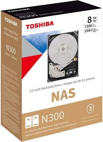 Hard disk Toshiba N300 NAS, 8 TB, 7200 RPM, 256 MB, 3.5", Serial ATA III