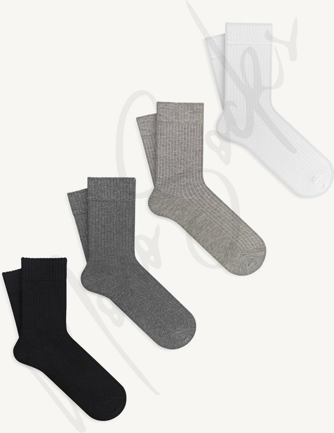 Çorape për femra Mono Socks, të zeza-fume