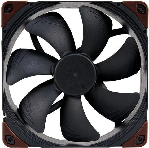 Ventilator për kasë Noctua NF-A14 industrialPPC-2000, 14 cm, Zi, Kafe