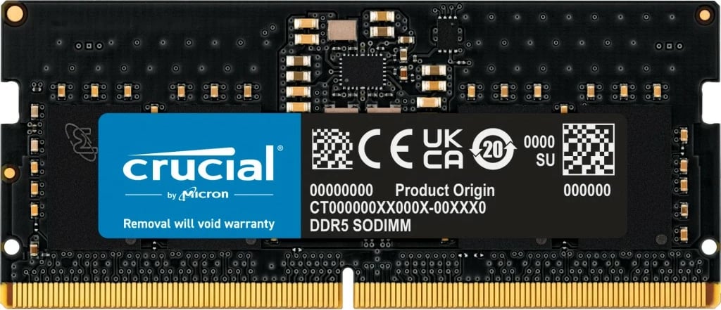 RAM Memorje Crucial CT8G48C40S5, 8 GB, DDR5, 4800 MHz