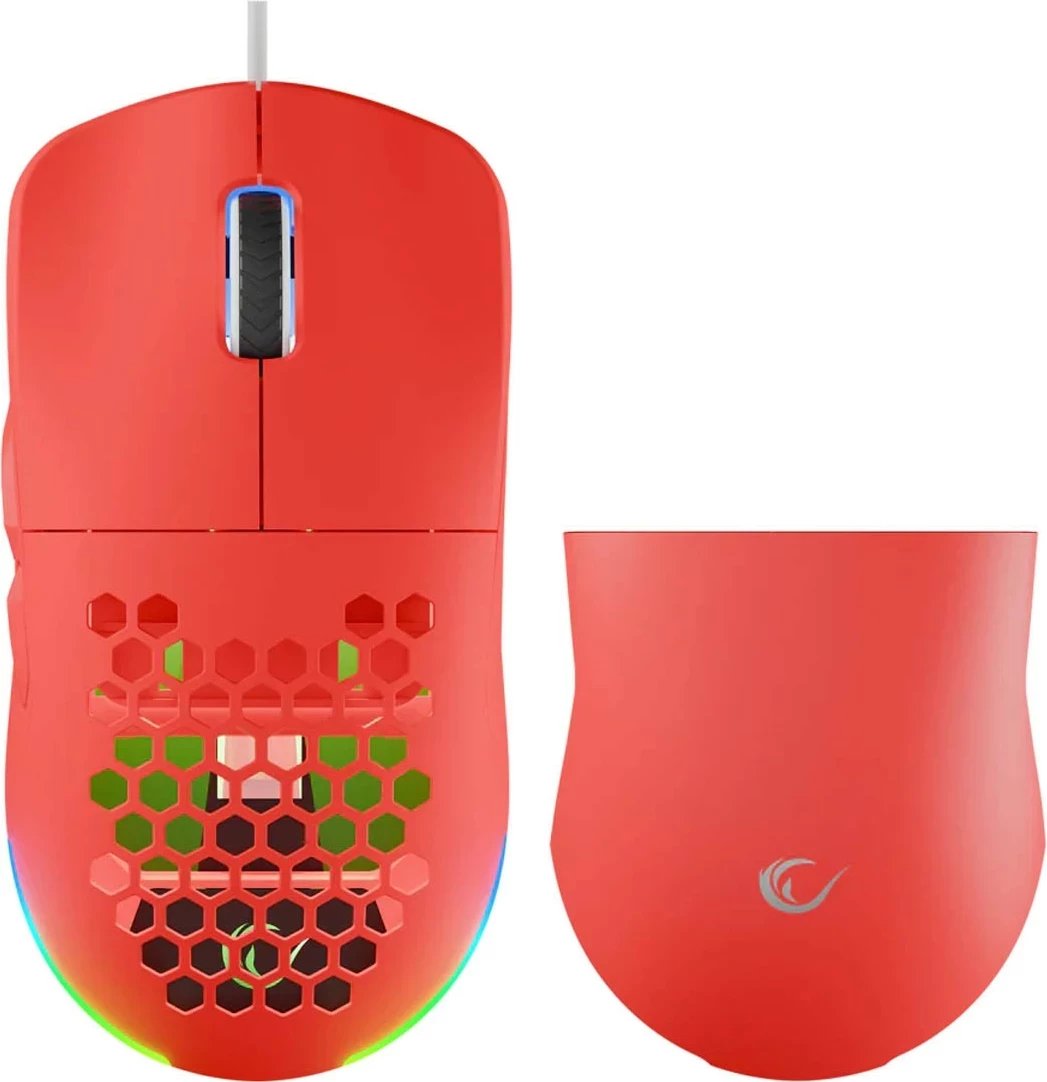 Maus gaming Rampage BLINK, USB, 12800 DPI, RGB, sensor optik, e kuqe