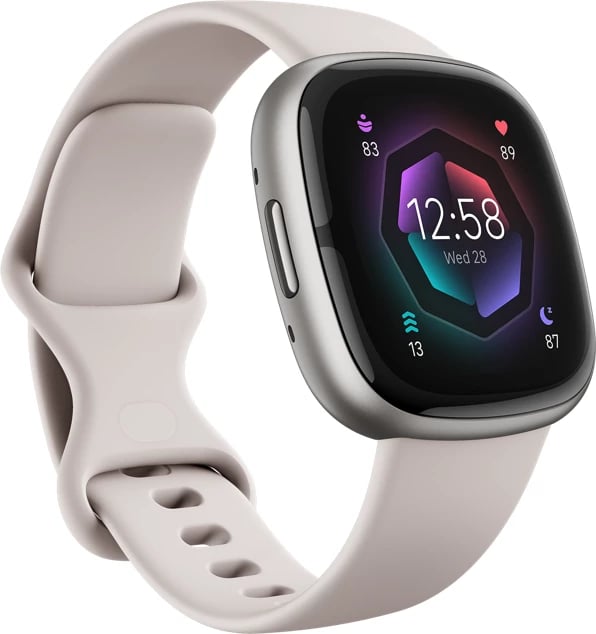 Smartwatch FitBit Sense 2, 1.59", e bardhë