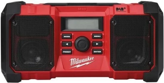 Radio Milwaukee M18JSR-0, 18V/230V, Kuqe