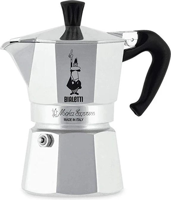 Kafexhoni Bialetti Moka Express, 0.06 L, Alumin