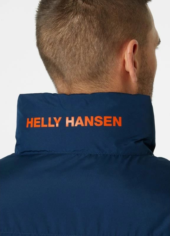 Jakne për meshkuj Helly Hansen YU 23 Revesible Puffer, ngjyrë vjollcë dhe blu marine