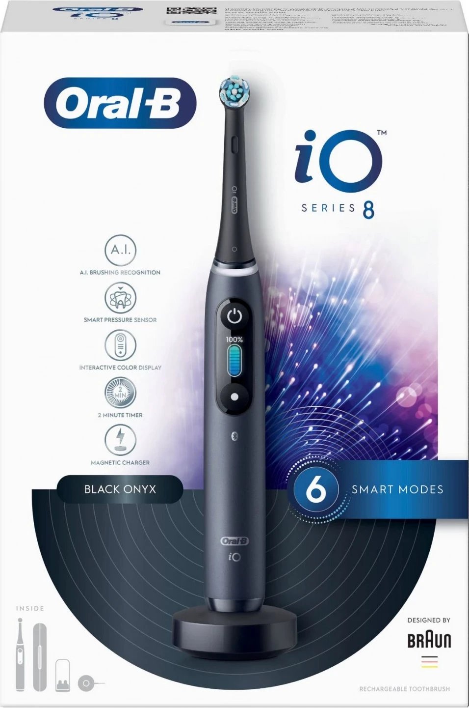 Furçë dhëmbësh magnetike Oral-B iO Series 8, e zezë