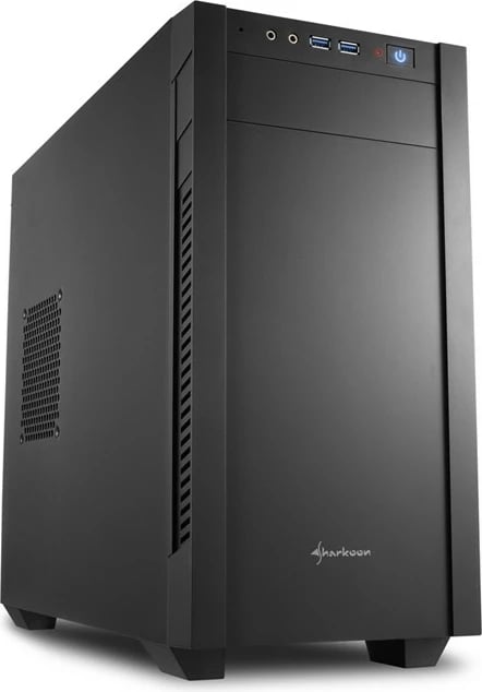 Kasë Sharkoon S1000, Tower, PC, micro ATX, Mini-ITX, Metal, e zezë