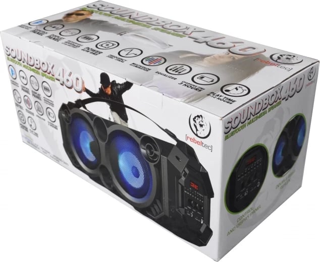 Boks portativ Rebeltec SoundBox 460, 40W RMS, i zi