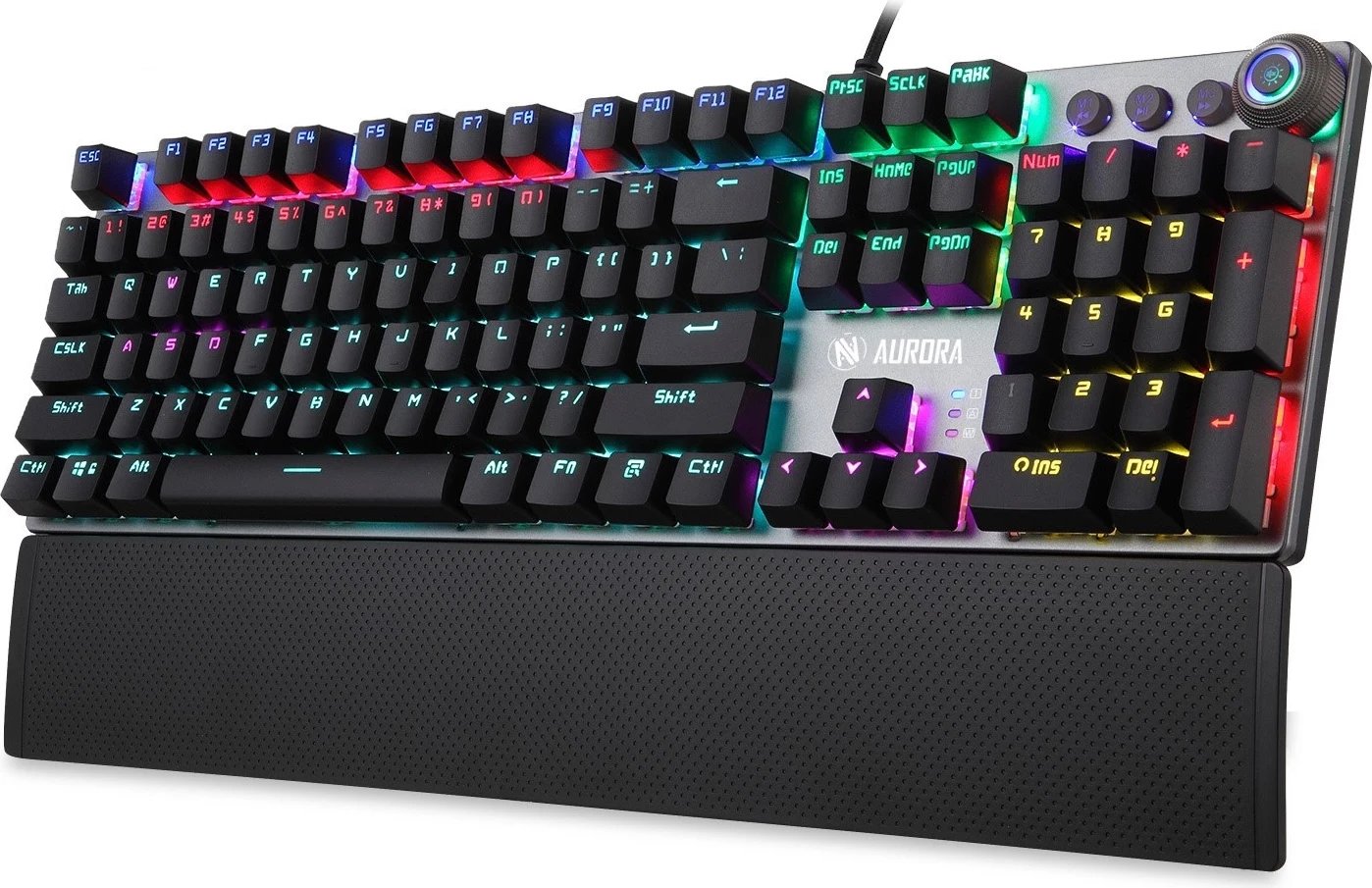 Tastierë Gaming iBOX Aurora K-3, me butona mekanikë dhe ndriçim