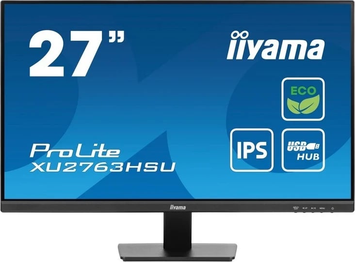 Monitor iiyama ProLite XU2763HSU-B1, 27 inç, Full HD, IPS, zi