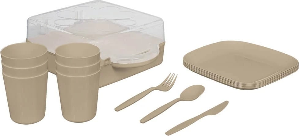 Set pikniku Piev Urve, 6 persona, kafe e çelët