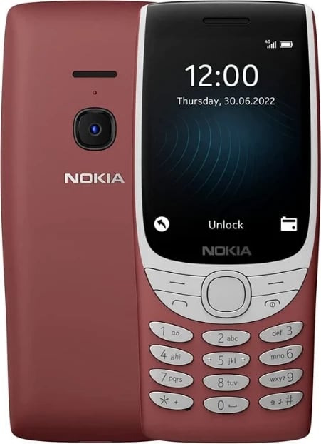 Celular Nokia 8210, 2.8", 128MB, DS, i kuq