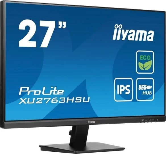 Monitor iiyama ProLite XU2763HSU-B1, 27 inç, Full HD, IPS, zi