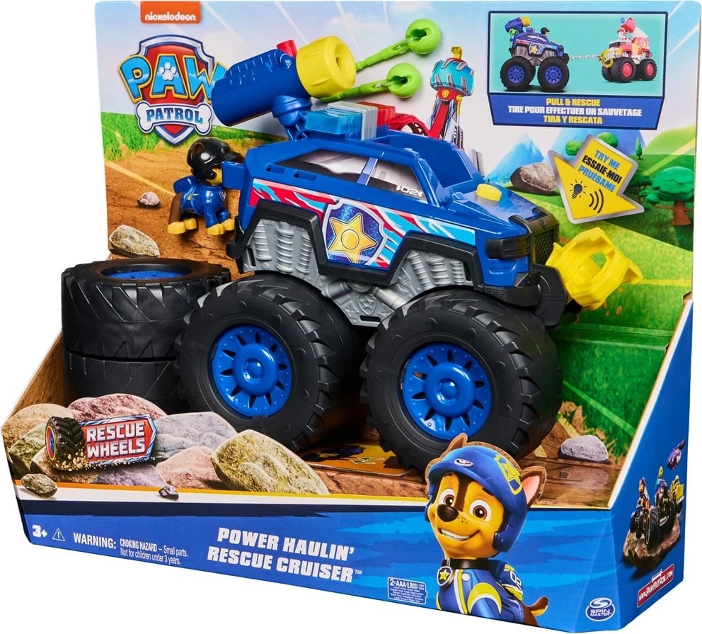 Lojë Paw Patrol Chase’s Power Haulin’ Cruiser, SPIN MASTER, Multikolor