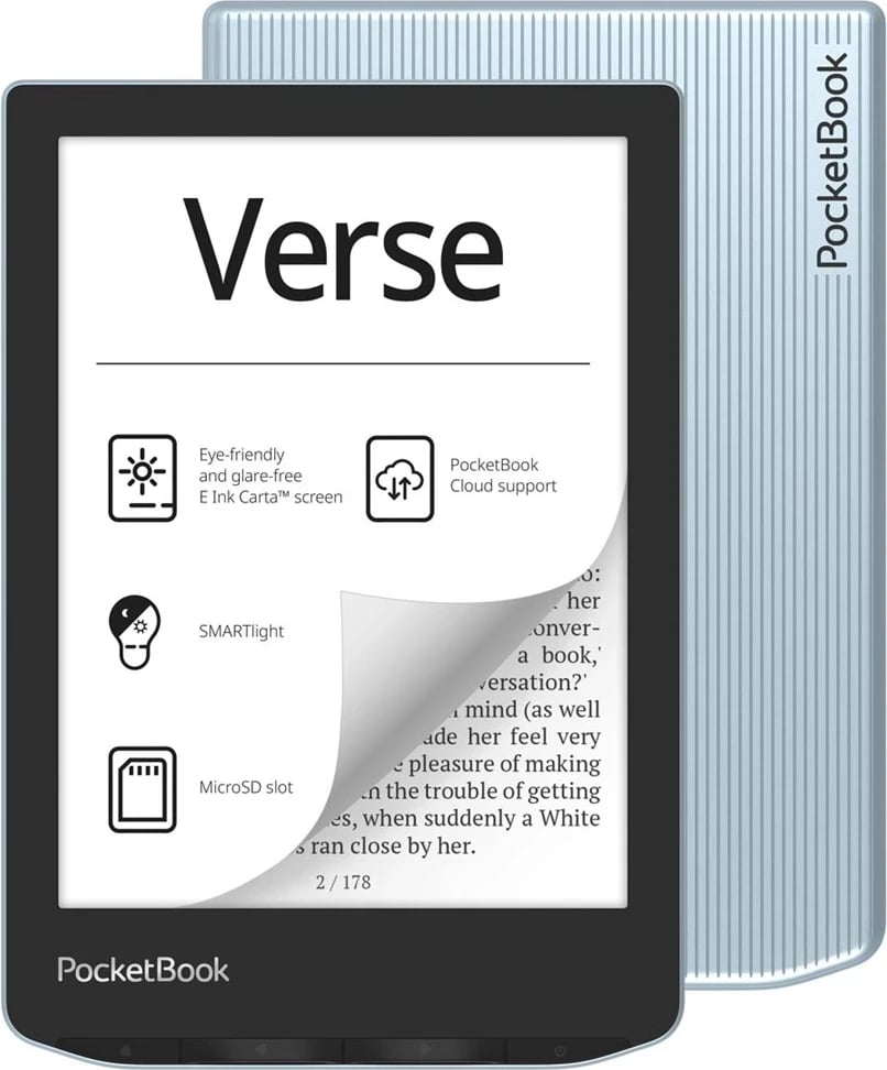 Lexuesi PocketBook Verse (629), blu i lehtë