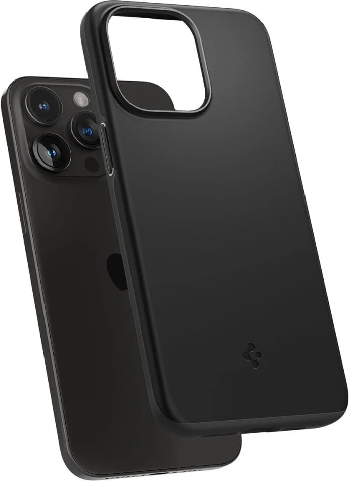 Mbështjellës SPIGEN Spigen Thin Fit iPhone 15 Pro, i zi